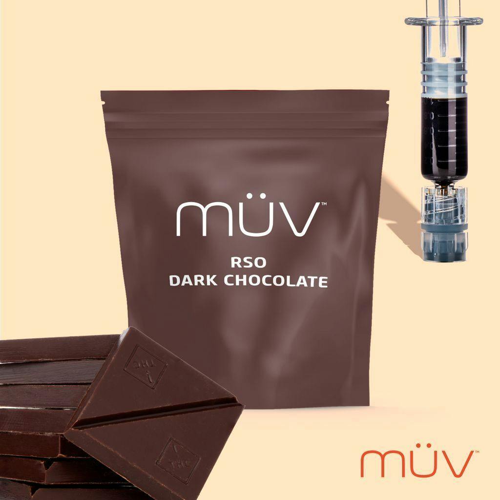 MÜV Cannabis Infused Products - MUV Dark Chocolate RSO - 100mg - 1