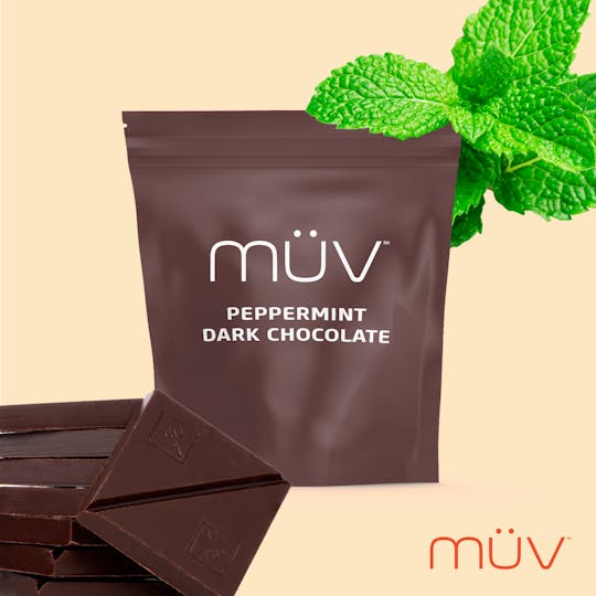 MÜV Cannabis Infused Products - MUV Dark Chocolate Peppermint - 100mg - 1