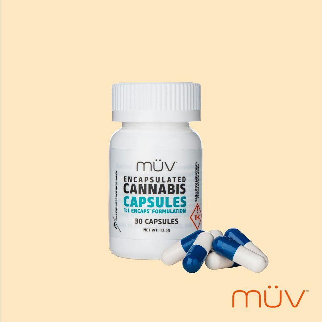 MÜV Cannabis Infused Products - MUV EnCaps 1:1 - THC/CBD - 300mg - 1