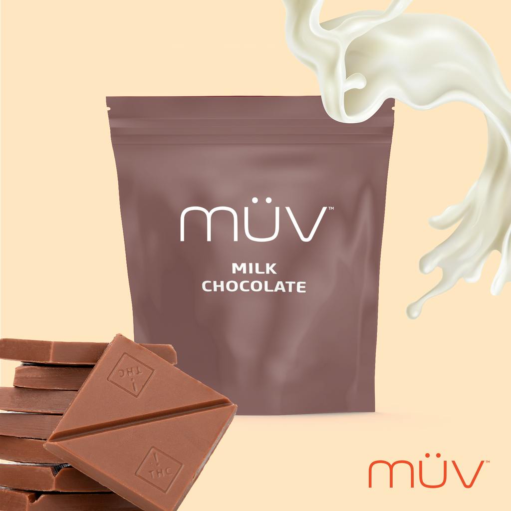 MÜV Cannabis Infused Products - MUV Milk Chocolate - 100mg - 1