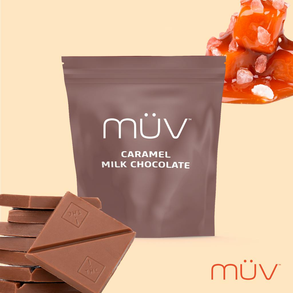 MÜV Cannabis Infused Products - MUV Milk Chocolate Caramel - 100mg - 1