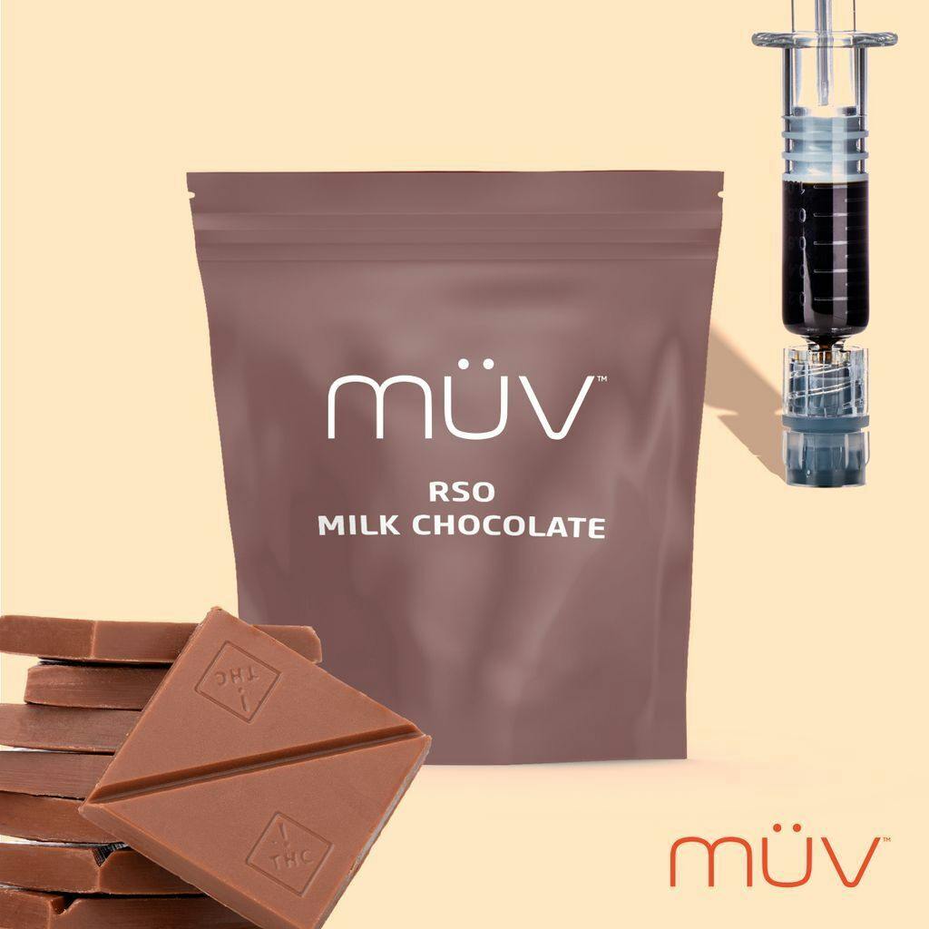MÜV Cannabis Infused Products - MUV Milk Chocolate RSO - 100mg - 1