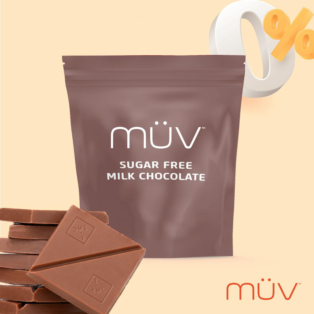 MÜV Cannabis Infused Products - MUV Milk Chocolate Sugar Free - 100mg - 1