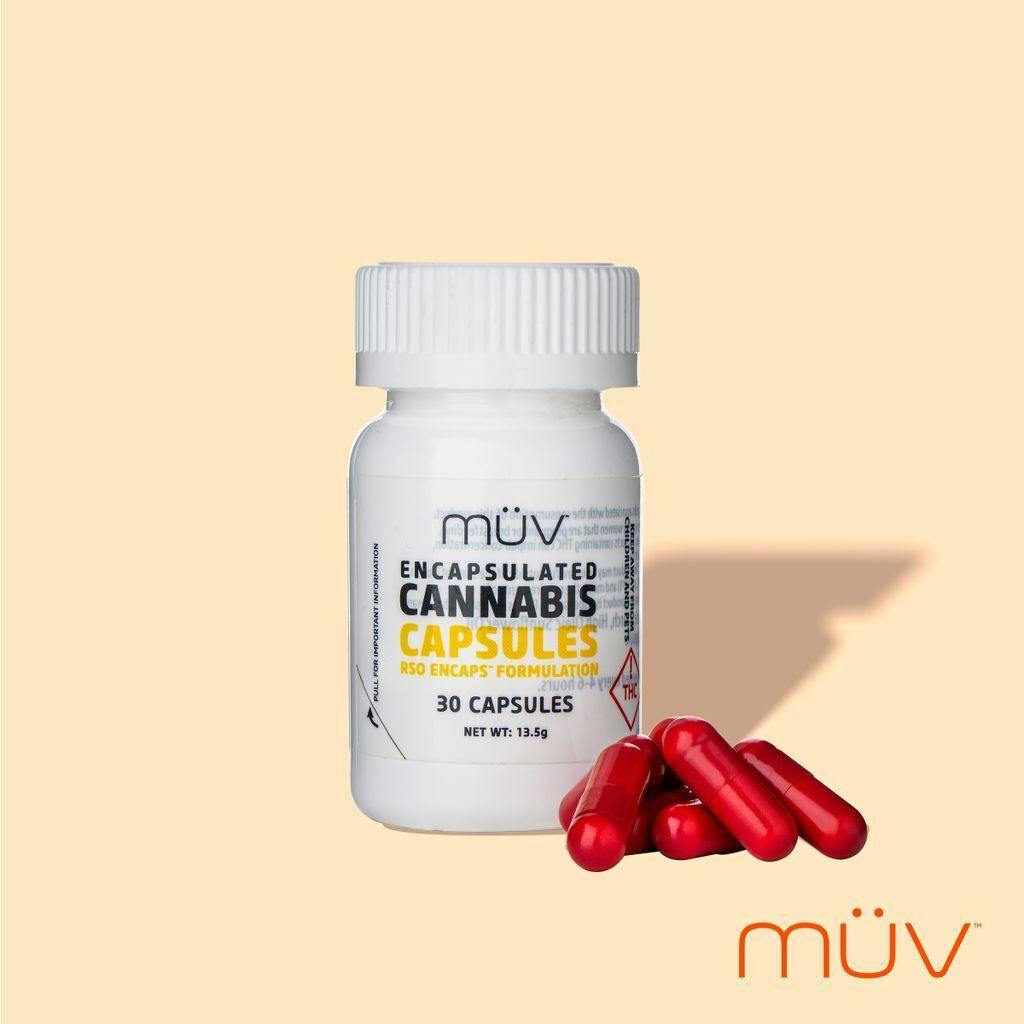 MÜV Cannabis Infused Products - MUV RSO EnCaps - 750mg - 1