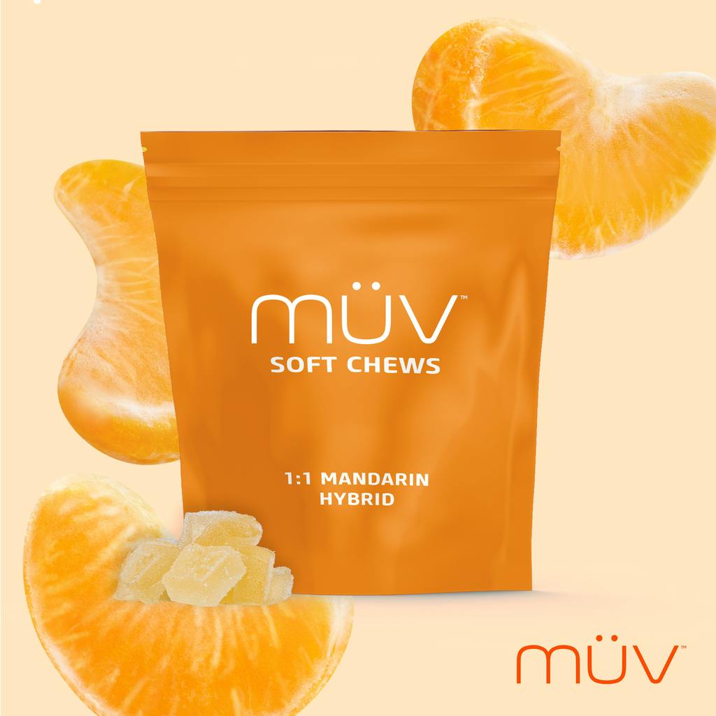 MÜV Cannabis Infused Products - MUV SC Mandarin 1:1 - CBD/THC - 100mg - 1