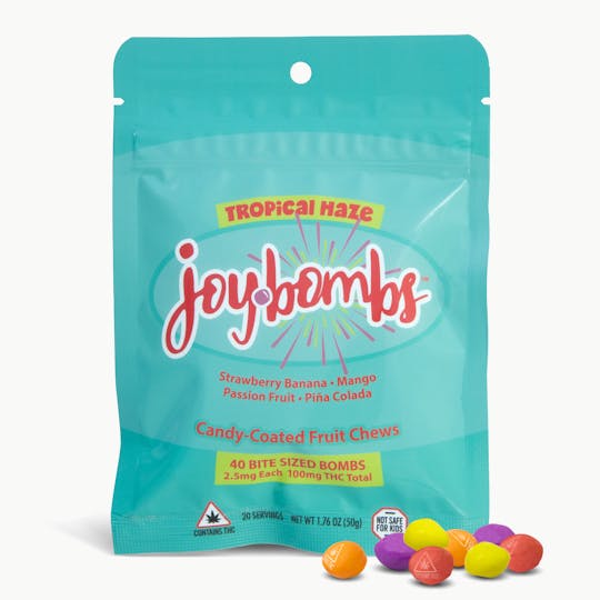 Joyibles - Joy Bombs Tropical Haze (40pk) - 2.5mg THC ea (100mg Total) - 1