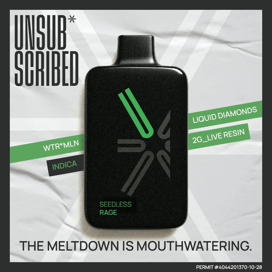 Unsub*scribed - UNSUBSCRIBED | Seedless Rage | 2G Liquid Diamond & Live Resin | Disposable - 1