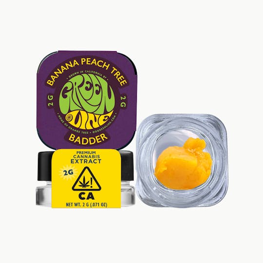 Greenline - Banana Peach Tree - Badder - Extract - Indica Hybrid - 2g - 1