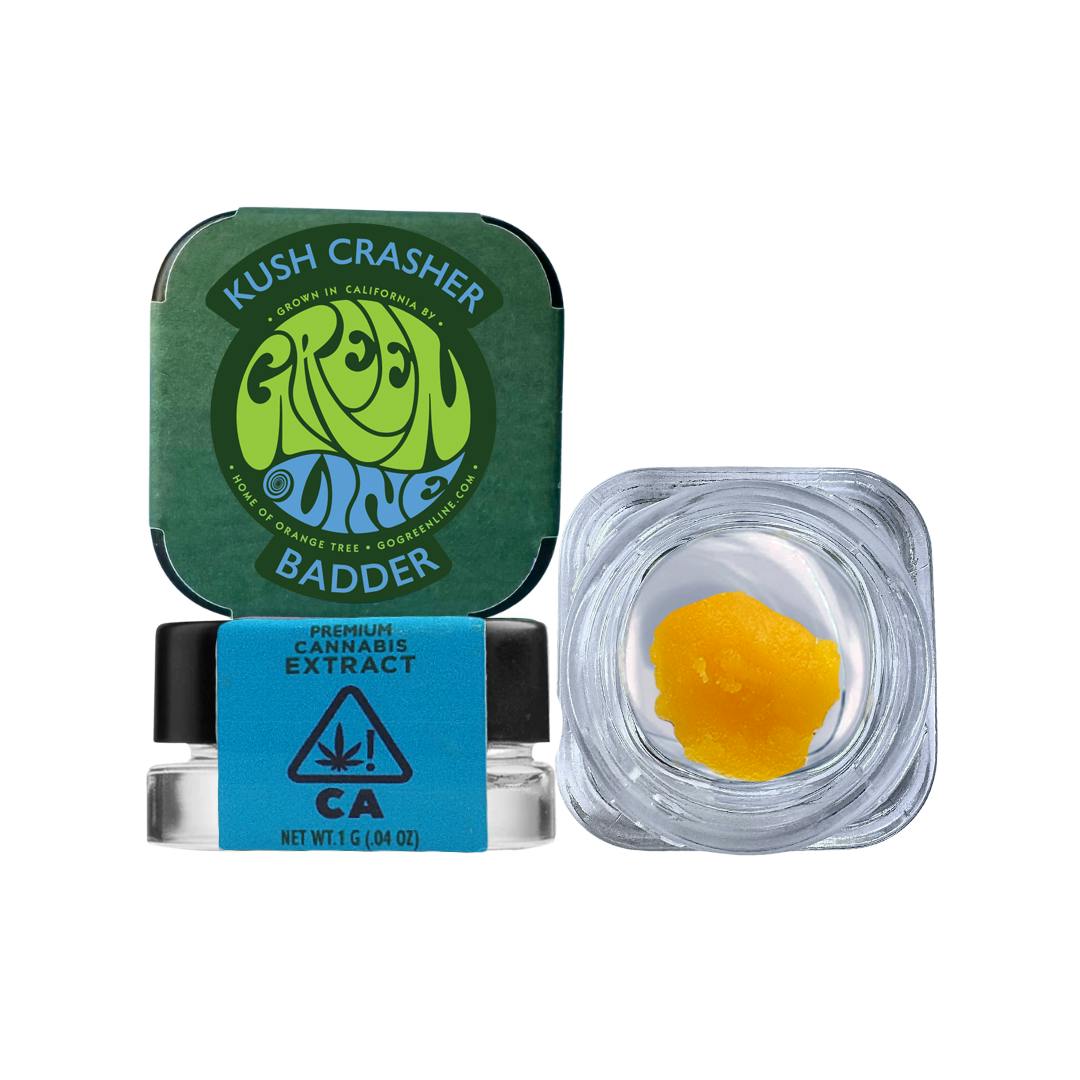 Greenline - Kush Crasher - Badder - Extract - Indica Hybrid - 1g - 1