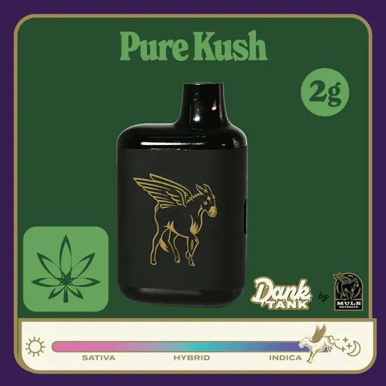 Mule Extracts - Mule Extracts | Pure Kush | Dank Tank LR Disposable | 2g - 1
