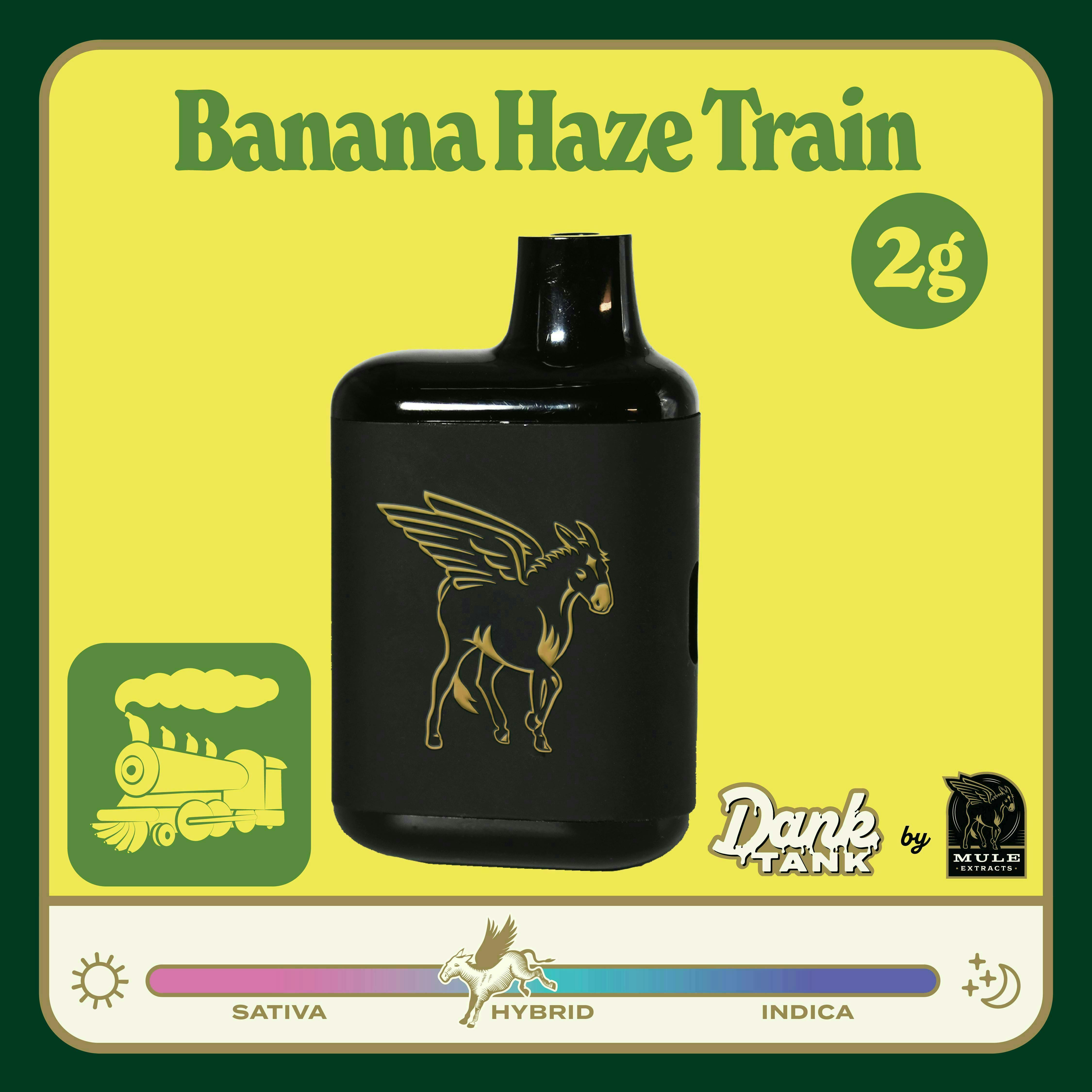 Mule Extracts - Mule Extracts | Banana Haze Train | Dank Tank LR Disposable | 2g - 1