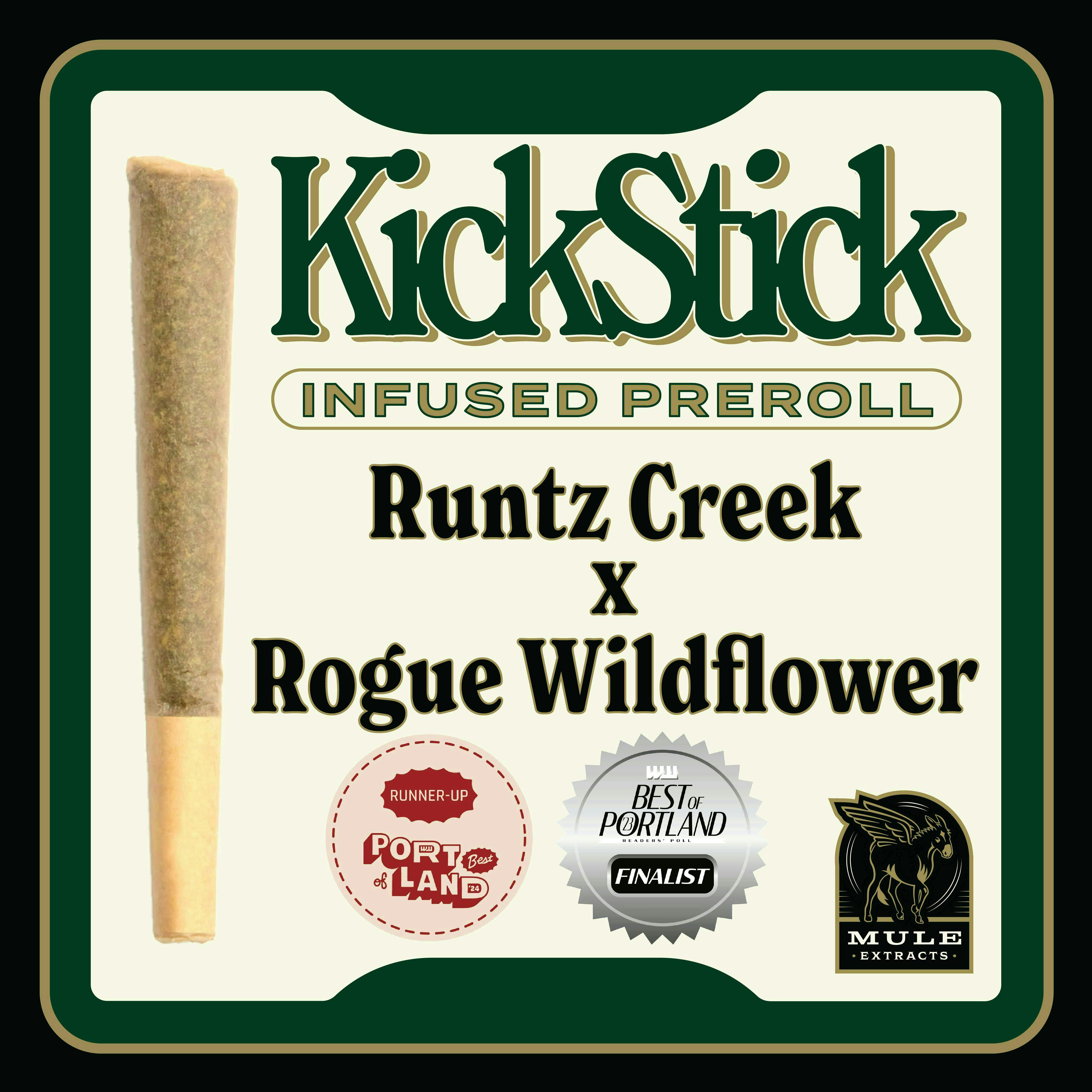 Mule Extracts - Mule Extracts | Runtz Creek x Rogue Wildflower | Infused Joint | 1g - 1