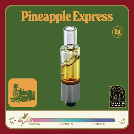 Mule Extracts - Mule Extracts | Pineapple Express | Live Resin Glass Cartridge | 1g - 1