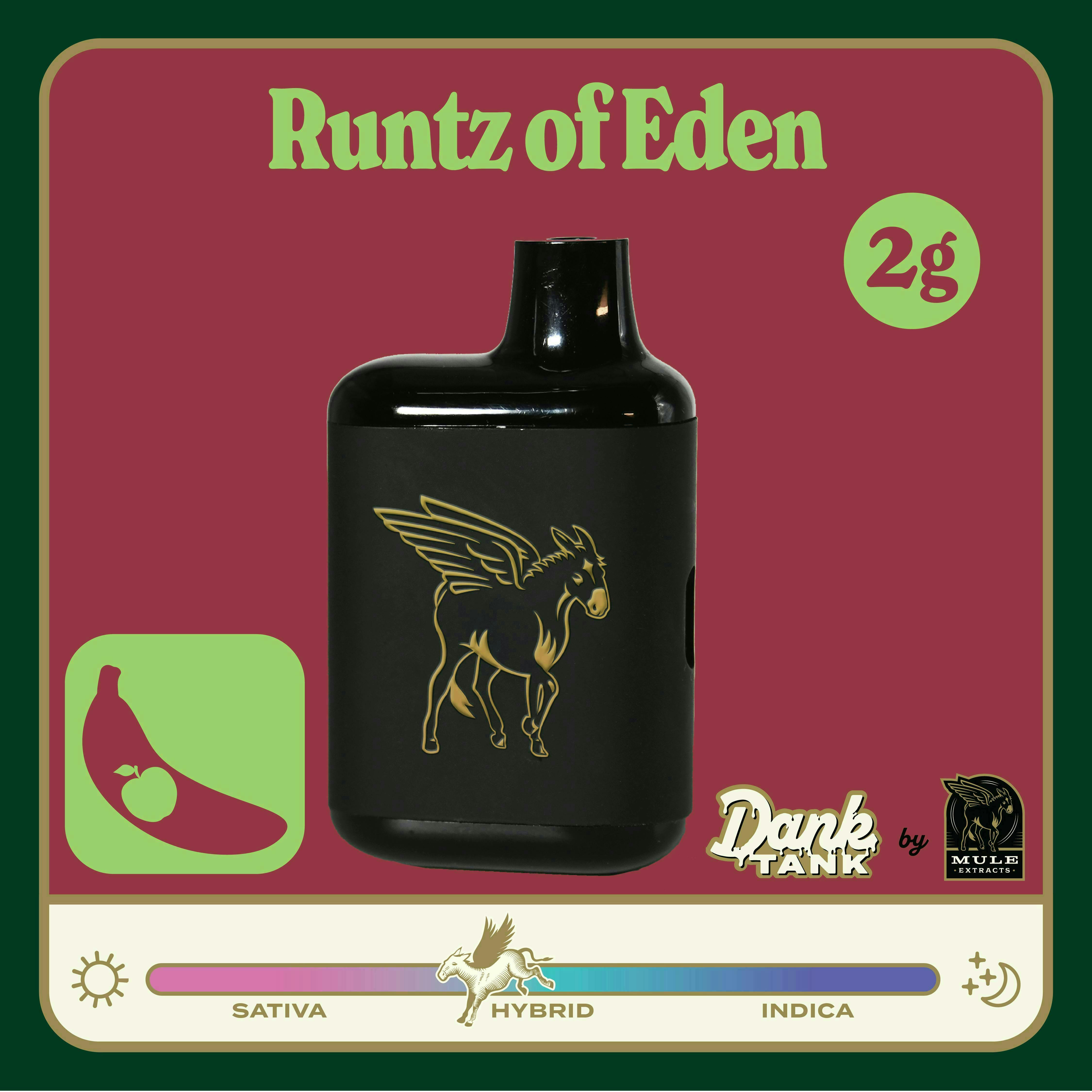Mule Extracts - Mule Extracts | Runtz of Eden | Dank Tank LR Disposable | 2g - 1
