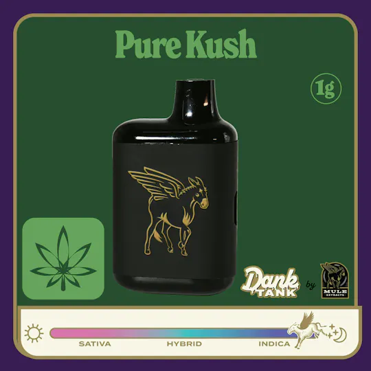 Mule Extracts - Mule Extracts | Pure Kush | Dank Tank LR Disposable | 1g - 1