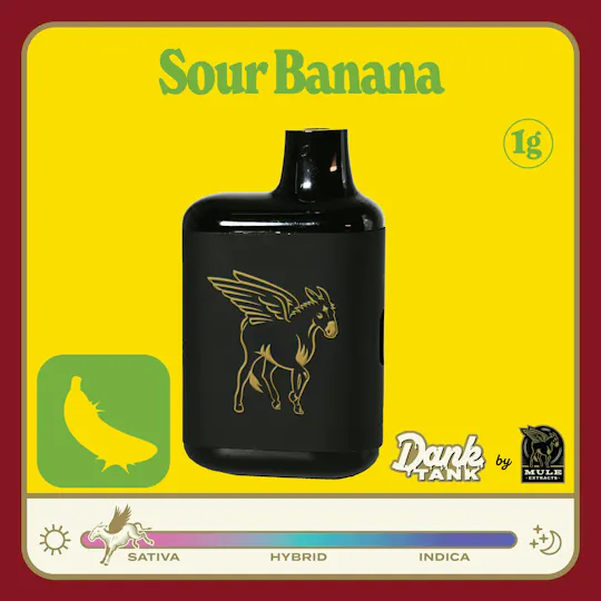 Mule Extracts - Mule Extracts | Sour Banana | Dank Tank LR Disposable | 1g - 1