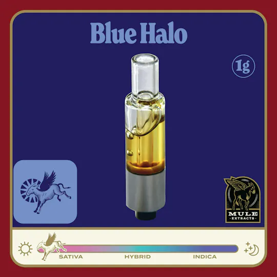 Mule Extracts - Mule Extracts | Blue Halo | Live Resin Glass Cartridge | 1g - 1