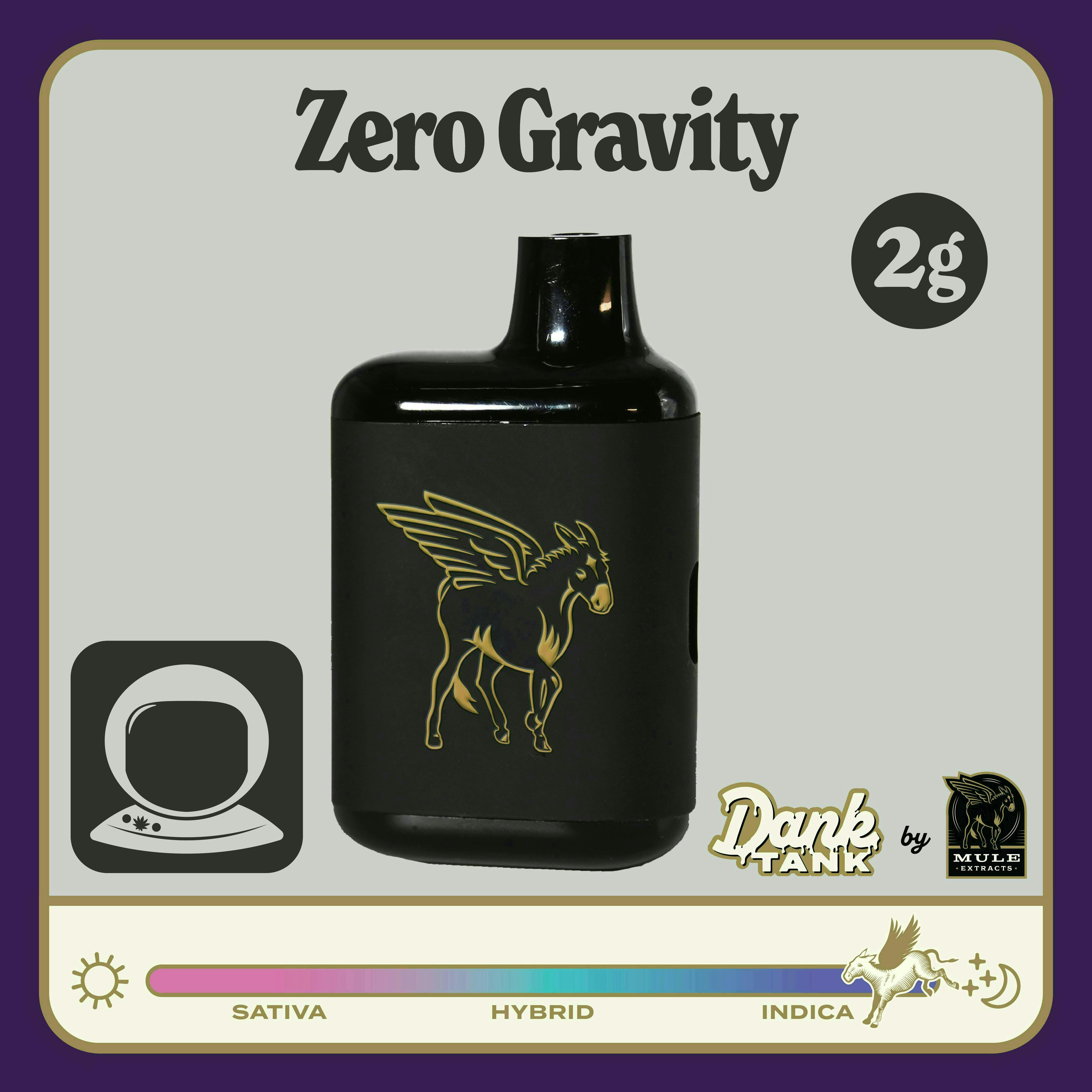 Mule Extracts - Zero Gravity | Dank Tank LR Disposable | 2g - 1
