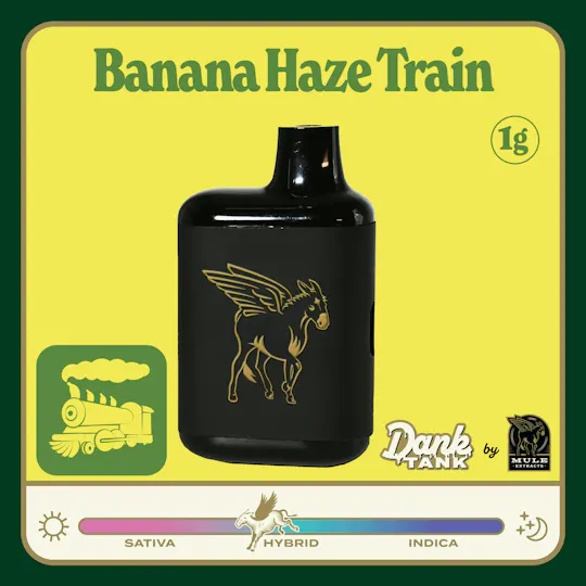Mule Extracts - Mule Extracts | Banana Haze Train | Dank Tank LR Disposable | 1g - 1