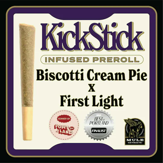 Mule Extracts - Mule Extracts | Biscotti Cream Pie x First Light | Infused Joint | 1g - 1