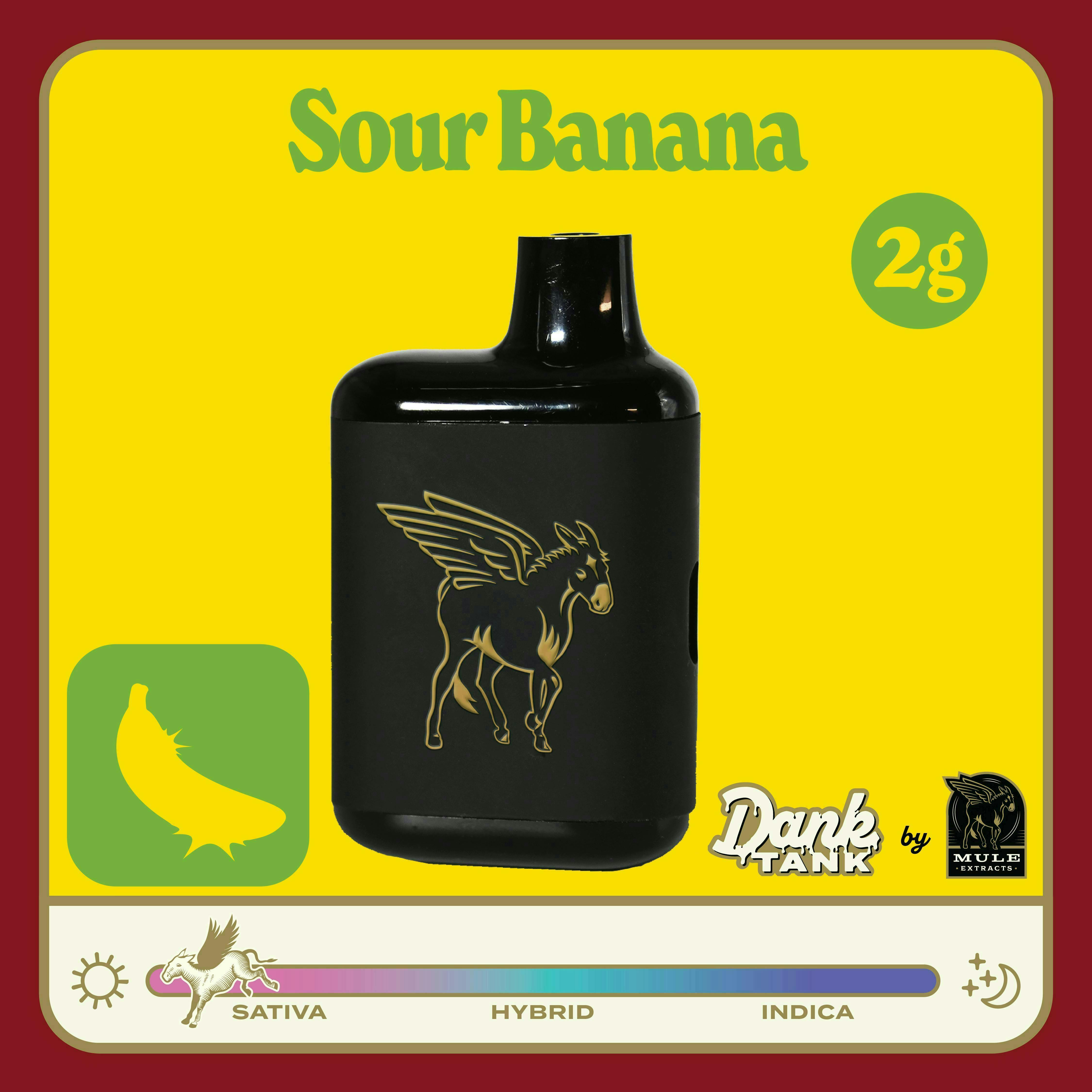 Mule Extracts - Mule Extracts | Sour Banana | Dank Tank LR Disposable | 2g - 1
