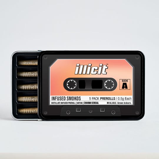 ILLICIT - Charm Cereal Distillate Infused Smokos .5g 5-Pack - 1