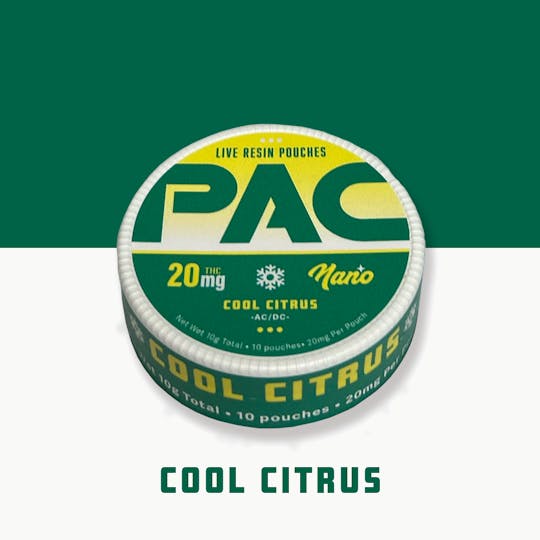 Tribe - PAC - Nano LR Dip Pouches - Cool Citrus - AC/DC - 20mg ea./200mg - 1