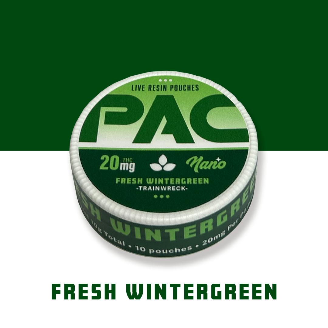 Tribe - PAC - Nano LR Dip Pouches - Fresh Wintergreen - Trainwreck - 200mg total - 1