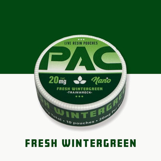 Tribe - PAC - Nano LR Dip Pouches - Fresh Wintergreen - Trainwreck - 200mg total - 1
