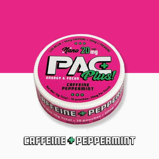 Tribe - PAC - Nano LR Dip Pouches - Peppermint/Caffeine & L-Theanine - 200mg total - 1