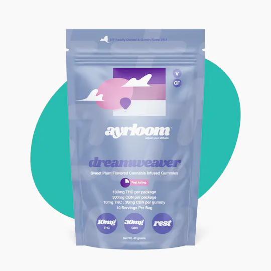 ayrloom - ayrloom | Sweet Plum "Dreamweaver" | 1:3 | 10MG THC : 30MG CBN | 10 Pack - 1