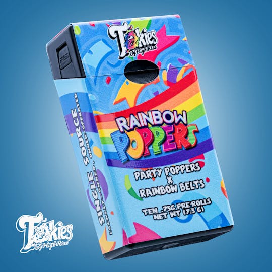 High Rise - Rainbow Poppers 10pk Pre-Rolls | Tokies - 1