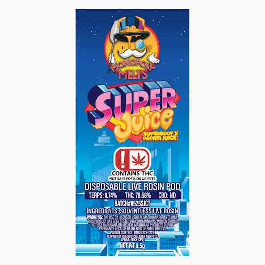 High Rise - Super Juice 0.5g Disposable Rosin Pod | High Rise x Monopoly Melts - 1