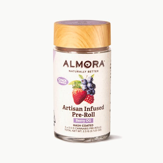 Almora - Berry OG - Artisan Infused Pre Roll 5 Pack | 0.5g - 1