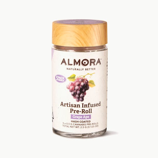 Almora - Grape Ape - Artisan Infused Pre Roll 5 Pack | 0.5g - 1