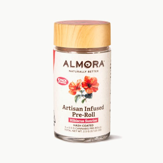 Almora - Hibiscus Sunrise - Artisan Infused Pre Roll 5 Pack | 0.5g - 1