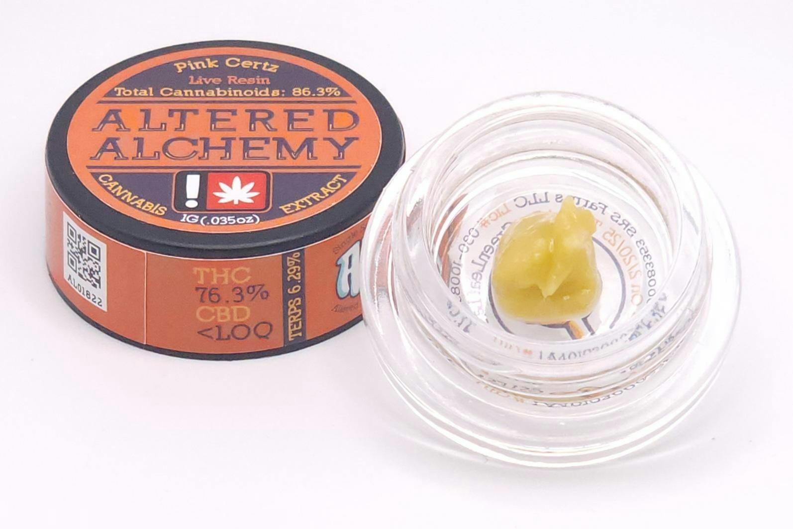Altered Alchemy - Pink Certz - Live Resin - 1g - 1