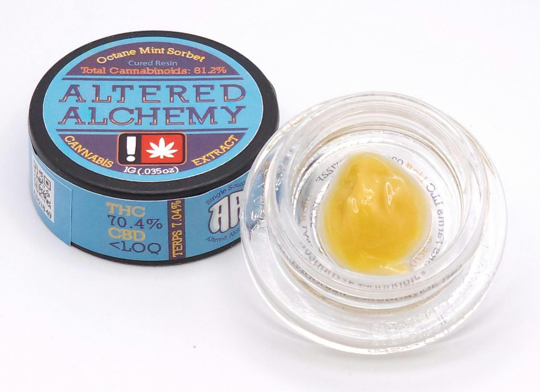 Altered Alchemy - Octane Mint Sorbet - Cured Resin - 1g - 1