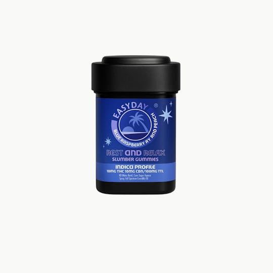 Easy Day Edibles - Blue Raspberry Peach Slumber (10x10mg) 100mg Total - 1