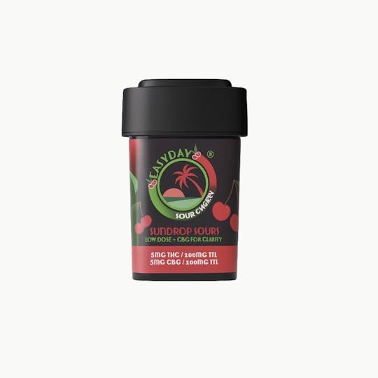 Easy Day Edibles - Sour Peach Sundrop Sours (20x5mg) 100mg Total - 1