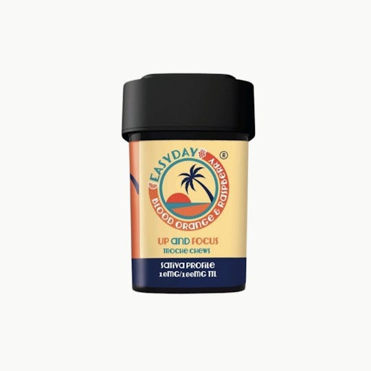 Easy Day Edibles - Blood Orange Raspberry Up & Focus (10x10mg) 100mg Total - 1