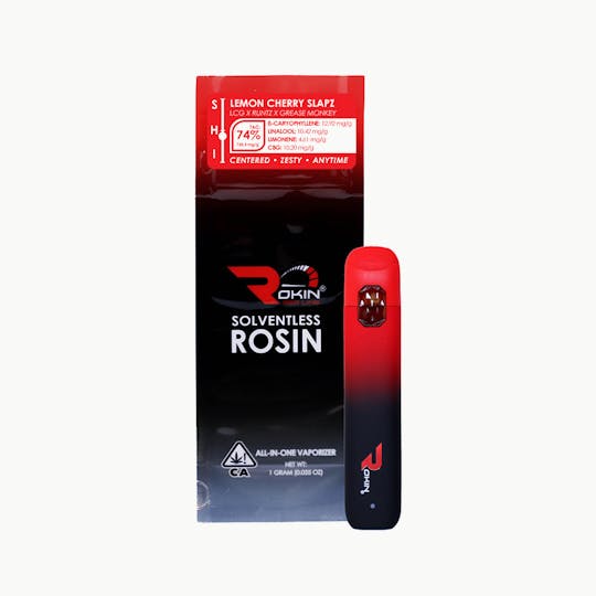 Rokin Cannabis - Rokin - Redline Rosin - Lemon Cherry Slapz - AIO 1.0g - 1