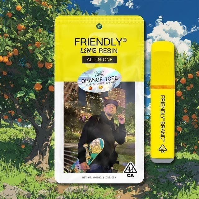 Friendly Brand - Friendly Brand | Orange Icee | Live Resin AIO | 1g - 1