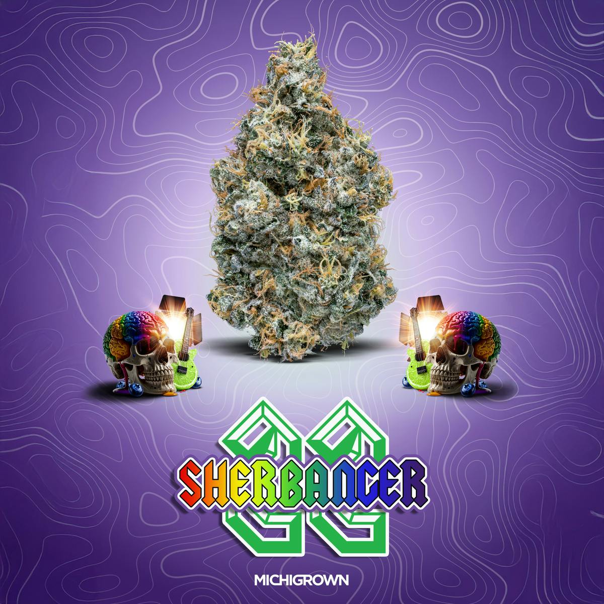 MICHIGROWN - SHERBANGER 22 - 3.5 GRAMS - PREMIUM FLOWER - JARS - 1