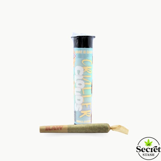 Secret Stash - Secret Stash | Full Bud Pre Roll | Cruller Clouds | Half Gram - 1