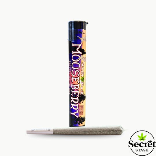 Secret Stash - Secret Stash | Full Bud Pre Roll | Mooseberry | 1.2g - 1