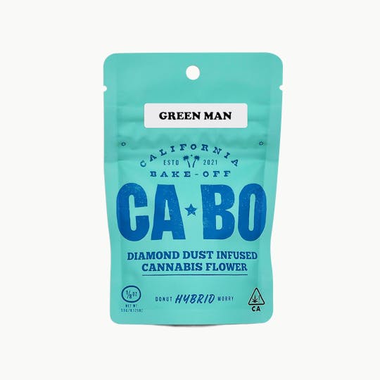 Pure Vape - CABO Diamond Dust Infused 3.5g Flower - Green Man - Hybrid - 1