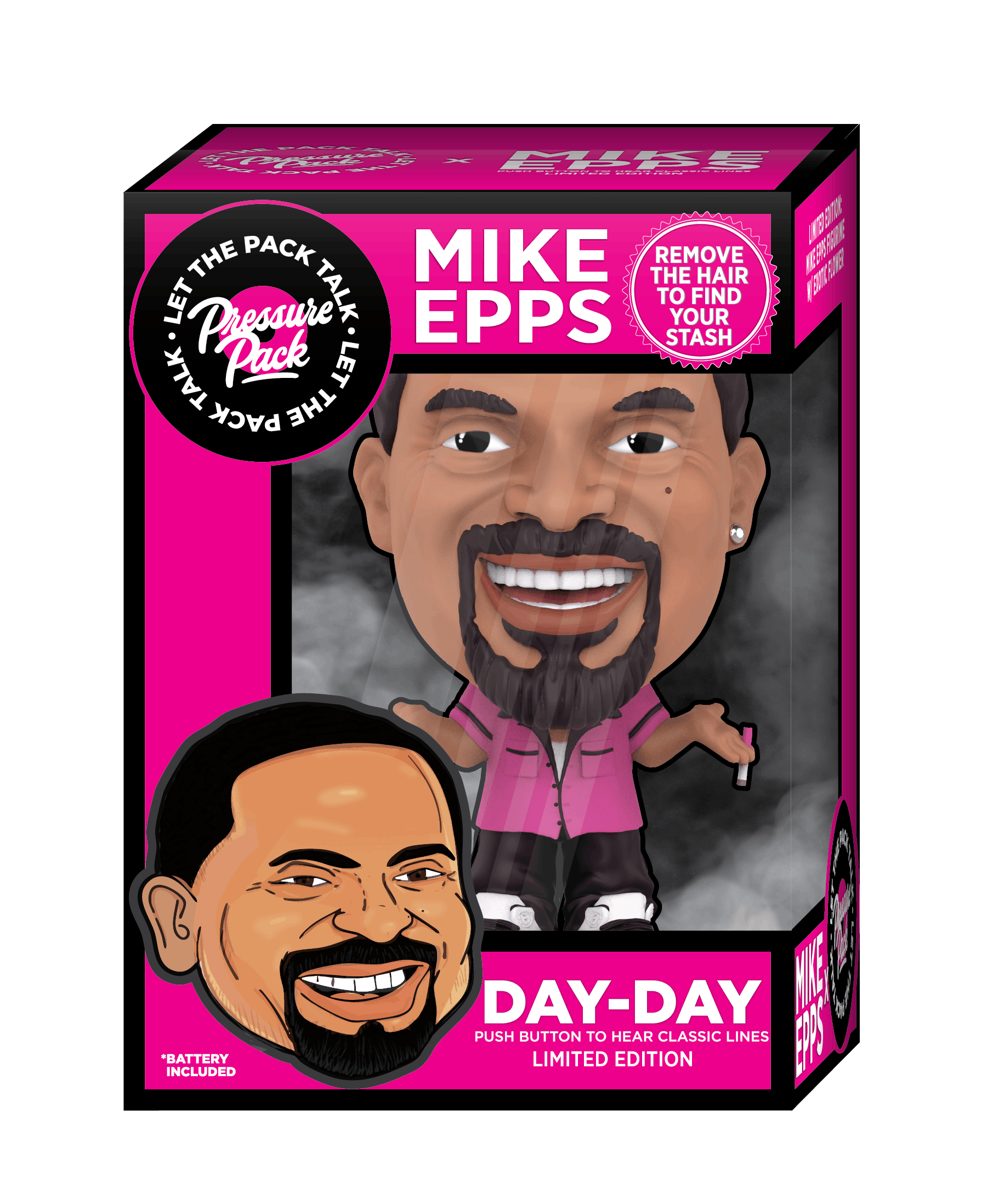 Pressure Pack - Pressure Pack x Mike Epps Day Day Flower 3.5g - Collectible Doll - 1