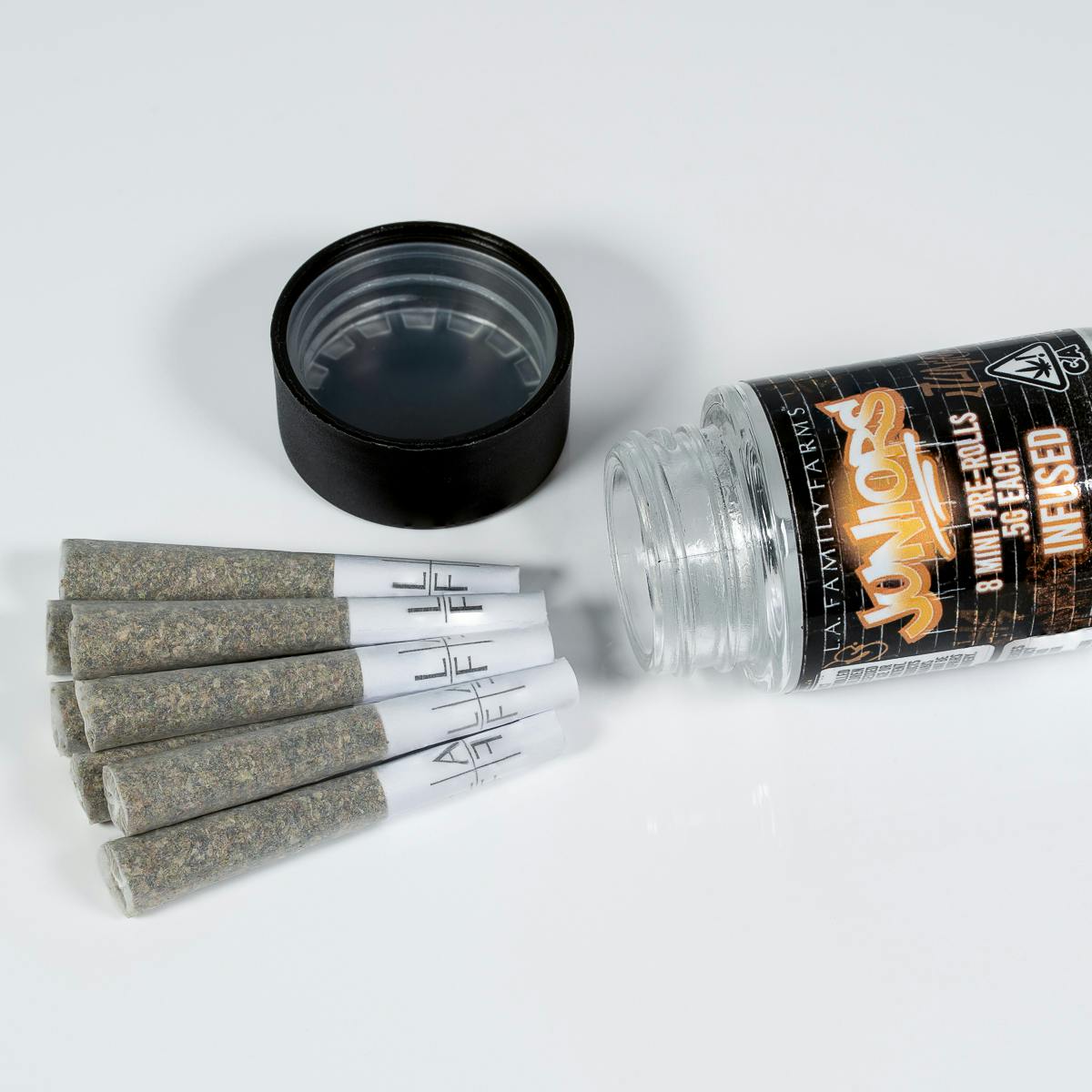 L.A. FAMILY FARMS - JUNIORS 8PK - ZOJU x GIN N' JUICE - Mini Infused Pre-rolls - 1