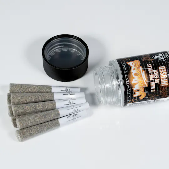 L.A. FAMILY FARMS - JUNIORS 8PK - ZOJU x GIN N' JUICE - Mini Infused Pre-rolls - 1